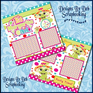 IT'S MARGARITA O'CLOCK Premade Scrapbook Pages Paper Piecing printed DBDS - Picture 1 of 3