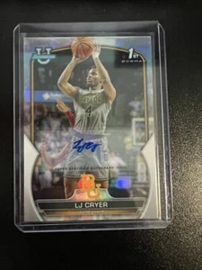 2022-23 Bowman University Chrome LJ Cryer Refractor Auto #399/499 - Picture 1 of 2