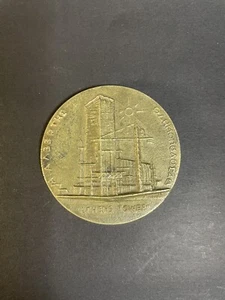 Foundation Of Athens Tower Bronze? 1969 Medal 2.75” Medallion - Picture 1 of 7