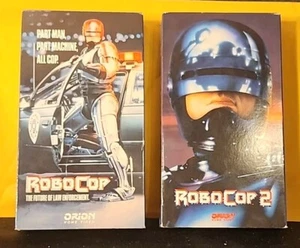 Robocop And Robocop 2 VHS Tape Lot Orion - Picture 1 of 5