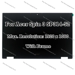For Acer Spin 3 SP314-52 14.0" FHD LCD Display Touch Screen Digitizer Assembly - Picture 1 of 9