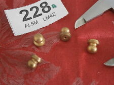 FEET Clock Brass Set of 4, 10mm Tall x 8mm Ball stand mantle parts spares knobs