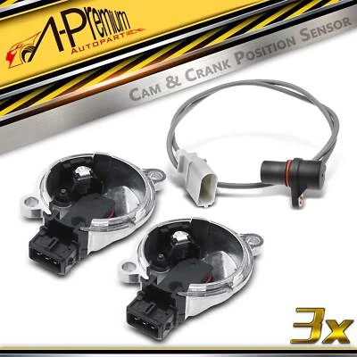 3Pcs Camshaft & Crankshaft Position Sensor for Audi A4 Quattro VW Passat L4 1.8L - Image 1 of 4