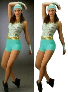 Mo Money Biketard SOLO Adulto Medio Nuovo Costume Danza Jazz & Tap Unitard - Foto 1 di 6