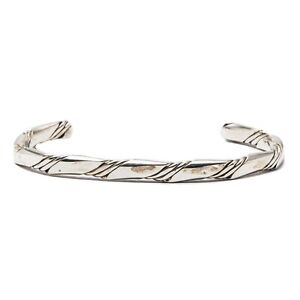 Nice Southwest Sterling Silver Twisted Rope Bracelet Cuff (B136)