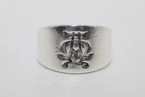 Anillo James Avery Retirado Alfa Y Omega Plata Esterlina Talla 7.5 Usado - Imagen 1 de 6
