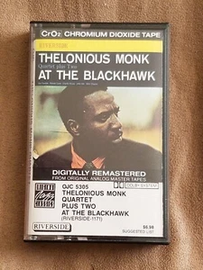 RARE Thelonious Monk Quartet At The Blackhawk 1987 Riverside Classic Cassette VG - Picture 1 of 2