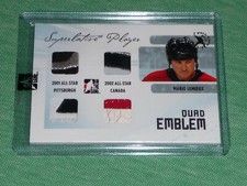 2009-10 ITG Superlative MARIO LEMIEUX Player Quad Emblem Silver * Fall Expo 1/1 