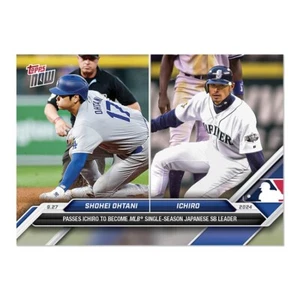 2024 MLB Topps Now Shohei Ohtani “Passes Ichiro As MLB Japanese SB Leader” 768 - Picture 1 of 1