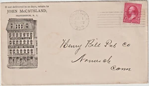 Providence RI 1898 Illust advt cover JOHN McCausland Paper Tube Factory (g242) - Picture 1 of 2