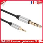 Black 3.5mm to 6.35mm Male to Male Audio Cable for Microphones Speaker Mixer Mic