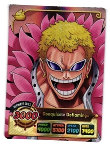 DONQUIXOTE DOFLAMINGO One Piece Anime FAN ART Custom Collectible CCG Card - Picture 1 of 2