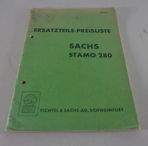 Teilekatalog / Ersatzteilliste / Preisliste Sachs Motor Stamo 280 - Bild 1 von 1