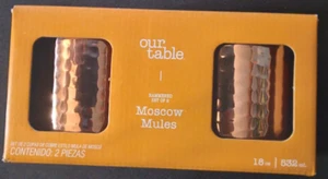 2 tazas de mula martilladas de Moscú, acero inoxidable en cobre, 18 oz **TOTALMENTE NUEVAS** - Imagen 1 de 2