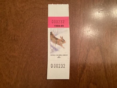 ICOLLECTZONE  US 1988-89 New York Non-Res Small Game Hunting Stamp XF NH - Image 1 of 2