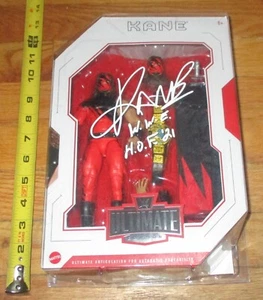Figura de lucha libre WWE WWF Mattel Kane Ultimate Edition firmada certificado de autenticidad JSA autógrafo - Imagen 1 de 4