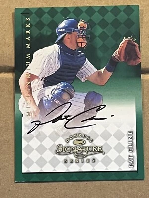 1998 DONRUSS SIGNATURE SERIES MILLENIUM MARKS - PAT CLINE CUBS AUTOGRAPH #0209 - Image 1 of 2