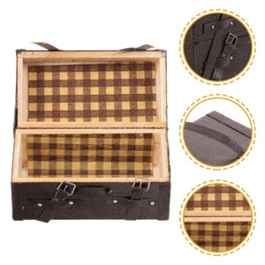Mini Suitcase Model Micro Scene Child Vintage Decor Miniature Toy - Picture 1 of 12
