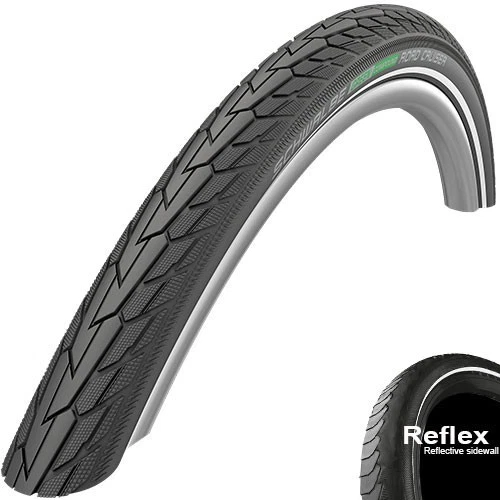 Schwalbe Reifen 47-305 RoadCruiser Active K-Guard Draht, Green Compound, schwarz - Bild 1 von 1