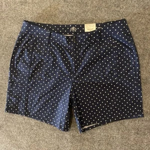 Pantalones Cortos St Johns Bay Lunares Para Mujer 18W Azul Playa Preppy Informales NUEVOS NUEVOS CON ETIQUETAS Plus - Imagen 1 de 18