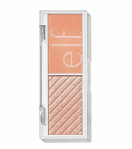 e.l.f. Bite Size Face Duo Highlighter Blush, White Peach - Picture 1 of 2