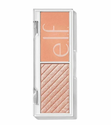 e.l.f. Bite Size Face Duo Highlighter Blush, White Peach - Image 1 of 2