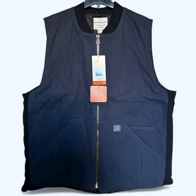Chaleco de lona utilitario vintage resistente a la intemperie para hombre azul talla XXL Foto 1 de 3