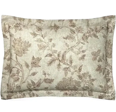 NUEVO CON ETIQUETAS Ralph Lauren Cicelie KING Shams CONJUNTO de 2 Pistacho Botánico Neutro Floral Foto 1 de 4