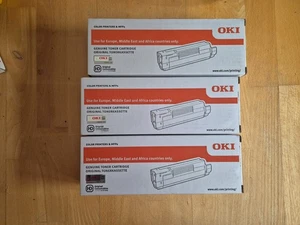 OKI 43324422 Toner, Typ: Original, Farbe: Magenta und 2 mal Scwarz Kapazität: 50 - Bild 1 von 3