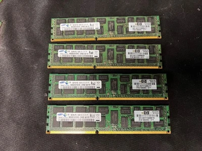 Samsung 32GB RAM (4ea x 8GB) 2Rx4 PC3-10600R M393B1K70CH0-CH9Q5 Set - Image 1 of 3