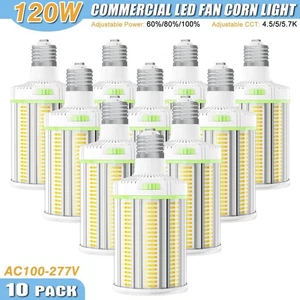 10 PCS -120 Watt LED Corn Light 4500K/5000K/5700K Commercial Work Shop Bulbs E39 - Picture 1 of 15