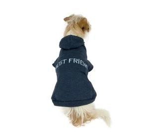 House Of Barker blauer Hunde-Hoodie Best Friend neu mit Etikett Größe Small - Bild 1 von 3