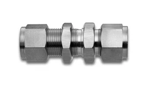 3/8" Tube OD 316ss Bulkhead Fitting SSP Duolok ISSD6BU - Picture 1 of 2