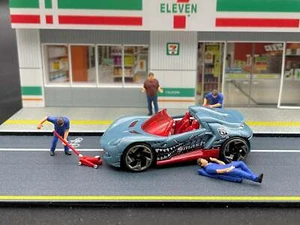 Car Mechanics. Miniature Human Figure Sets. 1:64 Scale - Picture 1 of 6