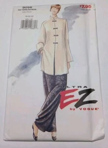 Vogue 9056 Sewing Pattern Mandarin Collar Tunic/Pants Sizes 18-22 VTG 1994 UC - Picture 1 of 6