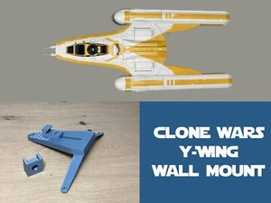 Soporte de pared Starship para bombardero Star Wars Clone Wars Y-Wing - multiángulo - Imagen 1 de 17