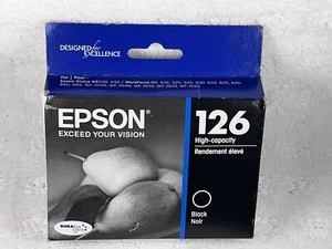 EPSON T126120 126 High-Capacity Black Ink Cartridge Expired 11/2020 - Picture 1 of 3