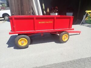 REUHL Massey Harris Wagon Toy Vintage REUHL Massey Harris Farm Hay Wagon Toy