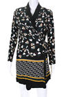 Deby Debo Womens Ophelia Printed Tie Wrap Dress Green Black Size S 11214366