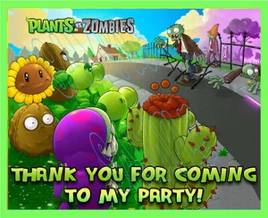 Plants vs Zombies Stickers Party Favors Gift Bag Labels 3.75" x 4.75" -12 pcs - Picture 1 of 2