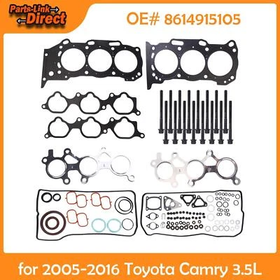 Head Gasket Set w/Bolts For Lexus RX350 3.5L 2007-2015 Foto 1 de 4