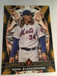 2018 Topps Finest Cornerstones Jumbo 5x7 Noah Syndergaard Mets FCNS Gold 01/10 - Picture 1 of 1