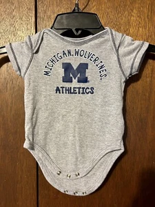 Michigan Wolverines 3/6 Monate Einteiler Body Anzug Onzie - Bild 1 von 8