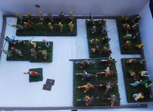 45 figures wargames 35mm Moghul horses vintage Mongol army painted Chinese - Picture 1 of 14