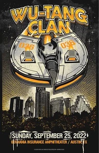 WU-Tang 2022 Austin TX,  Framed Concert Poster - Picture 1 of 2