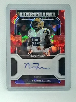Neil Farrell 2023 Chronicles Update Draft - 2022 Prizm AUTO Red - LSU Tigers - Image 1 of 2