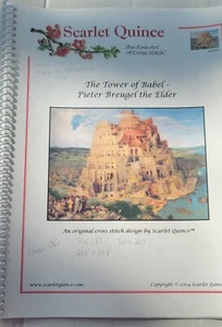 "The Tower of Babel" Painting by Pieter Breugel the Elder - Cross Stitch Pattern - Picture 1 of 3