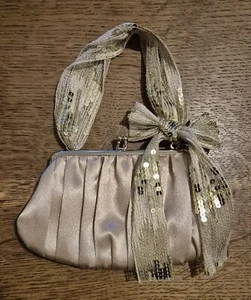 Accessorize Gold Clutch Bag - Picture 1 of 7