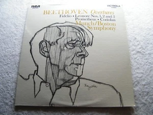 BEETHOVEN - Overtures MUNCH / BOSTON Symphony - LP Vinyl RCA Sealed NEW - 1969  - Picture 1 of 6