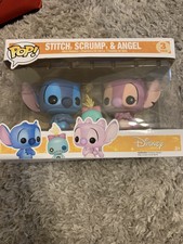Funko Pop Exclusive Disney Lilo & Stich STITCH SCRUMP & ANGEL Read S-Protector